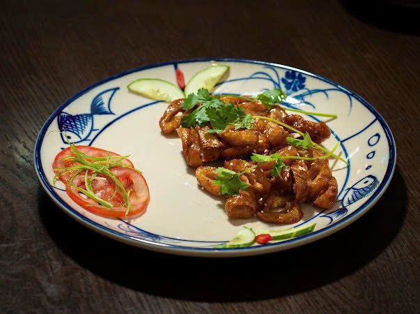 Seitan with sauce