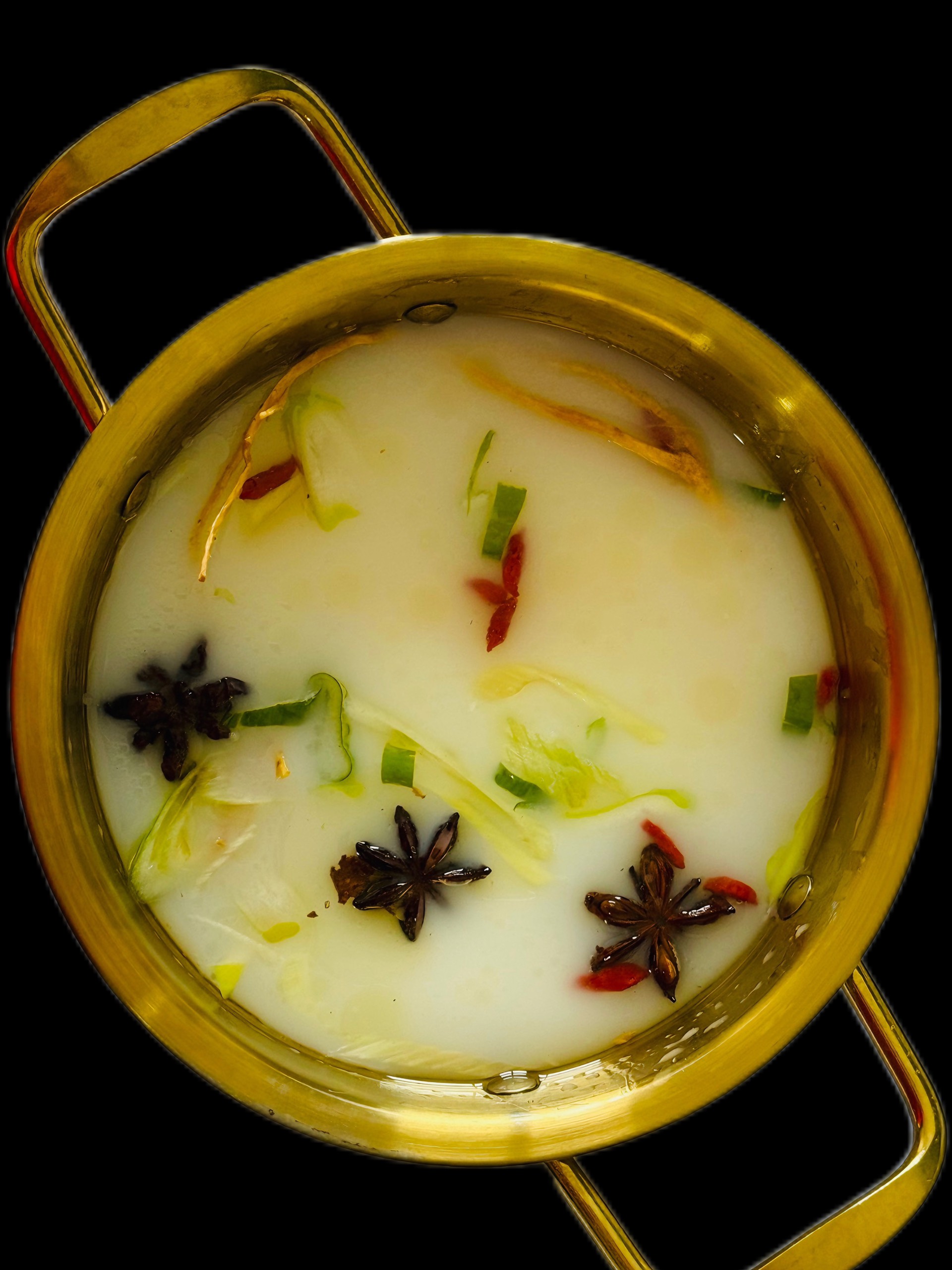 Herbal milk hotpot
